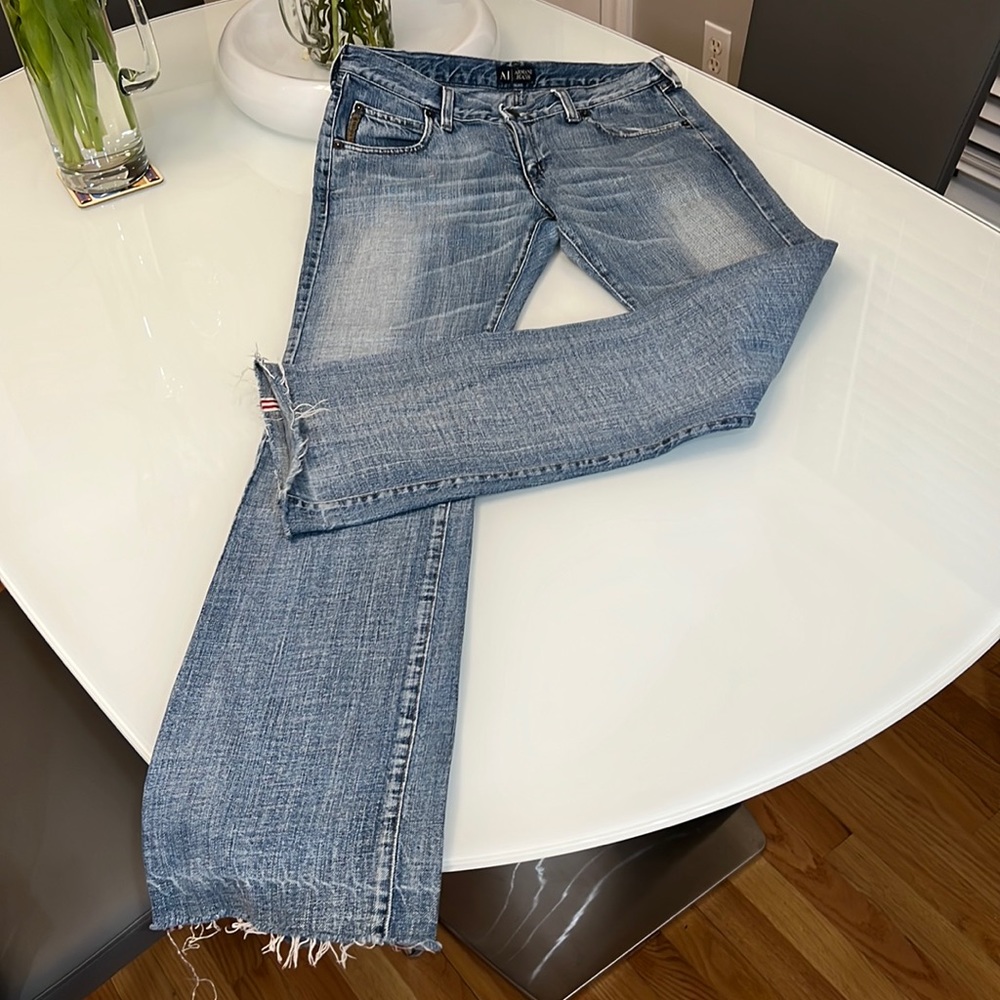 Armani Jeans Flair Leg Low Rise Jeans Size 29